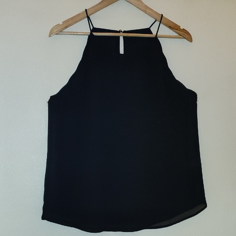 Elegant Black Halter Top